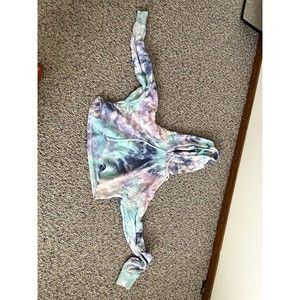 Forever 21 Cropped Hoodie Tie-Dye